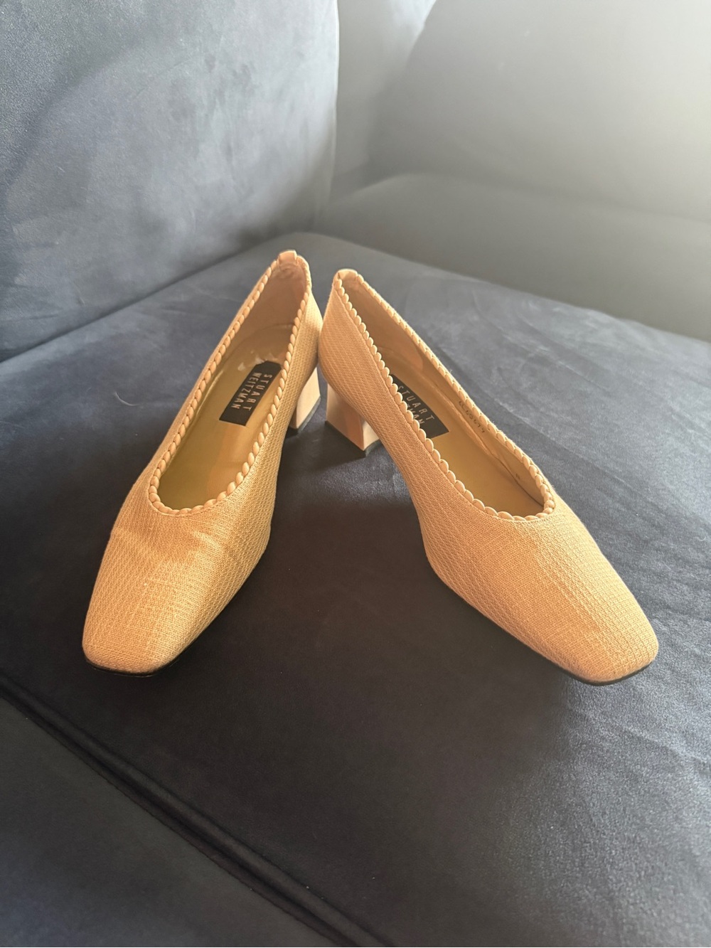Stuart Weitzman size 10 beige pumps. These fit regular to narrow feet. - Picture 1 of 3